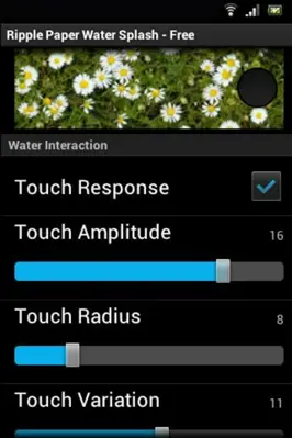 Rippled Water Splash Free android App screenshot 1